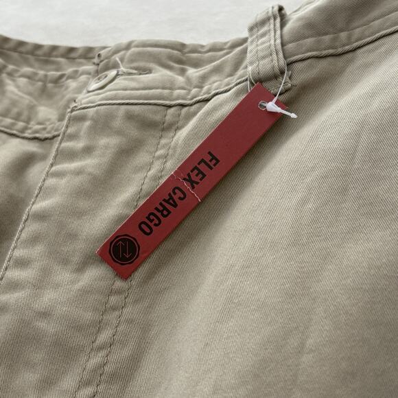 Foundry Flex Cargo Shorts Mens W 50 British Khaki Tan Young Mens Pocket Outdoor - Picture 4 of 7